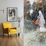 The Deer Maiden 19th Century Vintage Artwork - Digital Download - Instant Delivery - Printable Wall Art - Gift Idea