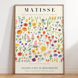 Matisse Flowers Poster, Flower Market Print, Matisse Botanical Cut Outs Exhibition Poster, Minimal Botanical Wall Art Print | MP083