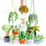 12 Crochet Potted Plant Patterns! EBOOK PDF KnotMonsters Amigurumi Crochet Patterns Beginner Easy Simple Basic Tree Succulent Bonsai Pot