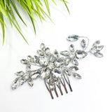 Wedding Silver Rhinestone  j  free| elegant wedding head piece | bride bridesmaids flower girl  hair accessories | decorative comb