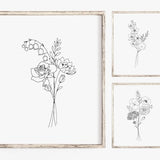 Birth Month Flower Bouquet - Birth Flower Tattoo Bouquet - Birth Flower - Family Birth Month Tattoo Design - Flower - Birth Flower Tattoo