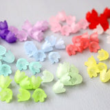 30 PCS  10mm Bell Flower Beads. lily of the valley flower beads. frosted acrylic flower beads. tulip flower beads. small flower beads