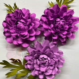 Template 4 Mini Paper Flower Digital File | PNG | SVG | PDF | paper flower bouquet | paper flower | small paper flowers