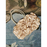 Flower Rose Satin Purse