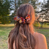 Autumn wedding Terracotta purple Fall hair flowers Bridal Wedding flower pins Bridal burnt hair accessories Lavender Natural flower hairpins