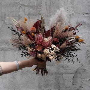 Bridal bouquet - Autumn | Wedding bouquet | Boho | Dried flower bouquet| Fall wedding_Dried Flowers_Vintage_Nature Inspired_Handmade_