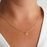 Tiny Daisy Charm Chain Necklace, Minimal Charm Necklace, Gold Flower Charm Necklace, Everyday Necklace, Small Daisy Necklace Flower Necklace