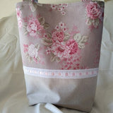 Old flowers ottoman tote bag