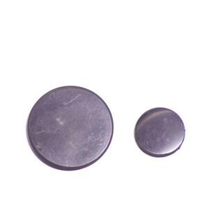 Round dark shungite sticker set: large and small circles