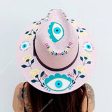 Mexican hand painted summer hat / hand painted hard hat / sombrero from Mexico