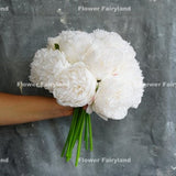 5 Stems Peony Bouquet | Artificial Flower | DIY Floral | Wedding/Occasion/Home Decoration | Gifts - Multi-color