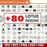 Lotus Flower SVG, Lotus Svg, Lotus Silhouette, Zentangle Lotus Svg, Lotus Clipart, Meditation Clipart, Hinduism Svg, mandala lotus svg png