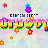 Groovy Flowers Animation - Stream Overlay - Animated Blowing Blooms - Full Screen Transparent Hippie Twitch Youtube Alert - Stream Deck