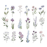 18 Wild Flowers Machine Embroidery Design, Floral Botanical Mini Wildflower Pattern Instant Download Zip - 8 sizes
