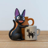 Original Ghibli Jiji Figure/Accessory Holder ¥ Kikis Delivery Service Figurine/Statue/Replica/Stand/Interior Decor ¥Anime Studio Ghibli Gift