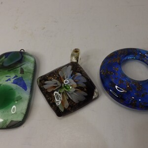 Unique Glass Pendants (3)