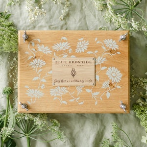 Heirloom Wooden Flower Press in Daisy Chain - Nature Press - Large Botanical Press - Nature Lovers Gifts