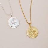 Birth Flower Family Bouquet ¥ Birth Flower Gift ¥ Bouquet Necklace ¥ Birth Month Necklace ¥ Combined Bouquet ¥ Necklace for Mom ¥ Birthstone