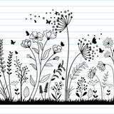 Wild Flower Svg, Flower Decoration svg, Flower svg, Flower Cut File, Paper Cut Template, Cricut File, Digital Download, Svg, Png, Dxf, Eps.