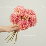 6 Stems Dahlia Bouquet | High Quality Artificial Flower | DIY Floral | Wedding/Home Decoration | Gifts - Blush Pink