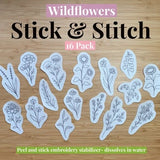 Stick & Stitch - Wildflowers 16 Pack