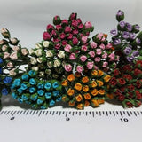 Tiny  Paper Rosebuds x 10 Miniature Flowers , Garden