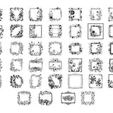 FLORAL RECTANGLE SVG, Floral Frames  Svg, Floral Rectangle Clipart, Floral Frames Svg Cut Files for Cricut