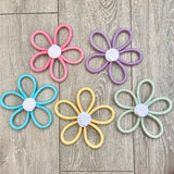 Macrame Flower Wall Hanging / Daisy Flower Nursery / Floral Nursery / Flat Lay Prop / Nursery Wall Decor / Flower Wall Decor / Sunflower