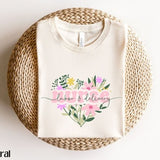 Floral L&D Nurse Shirt, Labor and Delivery Nurse Shirt, Easter Labor and Delivery Nurse Shirt, Spring Flower Bouquet OB Nurse Shirt