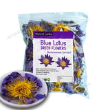 50g Organic Blue Lotus Flowers (Nymphaea Caerulea) Egyptian ~ Whole Flowers and Crushed Flowers ~ Nymphaea caerulea