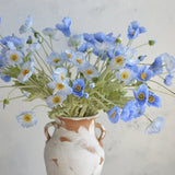 23.5" Faux Blue Poppy Flowers/4 Heads, Fake Spring/Summer Flower, DIY Florals/Centerpieces, Wedding/Home/Kitchen Decorations | Gifts