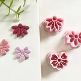 Flower Polymer Clay Cutters | Spring Cutters | Floral Shaped Clay Cutter | Embossed Cutters | Dangle Cutter | Earring Cutter