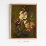 Moody Floral Painting / Vintage Flower Print / French Decor PRINTABLE / #55