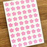 1/2 Inch Mini Flower Sticker Sheet 13mm | Small Flower Stickers | Tiny Flowers | Planner Stickers | Calendar Stickers | BuJo Stickers