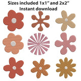 Retro Flower Embroidery Design Bundle Digital Download