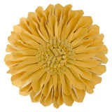3D Sunflower Decorative Throw Pillows with Insert / Flower Accent Pillow / Handmade Round Shaped Velvet Cushion for Couch Bed Bedroom Sofa