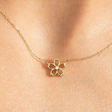 Diamond Daisy Flower Necklace in 14k Solid Gold | Dainty Floral Charm Jewelry for Women Valentine Gift | Everyday Flower Jewelry for Her