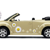 Hippie flower sticker, car sticker, daisy, flower set 06