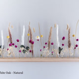 The BloomBarª - White Oak Flower Bar, Dried Flower Arrangement, Floral decor, Botanical Gift, DIY Shelf, Natural Wall Accent, Rustic Display
