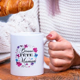 Mug "Bonne F�te" with crown of flowers - Original gift