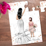 Junior Bridesmaid Gift Ideas- Will You Be Our Flower Girl Puzzle- Will You Be My Junior Bridesmaid Puzzle - Flower Girl Favor