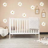 Daisy Wall Decals - Nursery or Toddler Room - Baby Girl Flower Wall Design - Coquette - Decoration - Liv and Bear