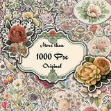 Fussy Cut Flowers Mega Pack, +1000 Digital Fussy Cut Flower psc, vintage, Digital Flowers, Printable Flowers, flower Ephemera junk Journal