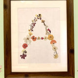 Pressed Flower Letter Art (print) - Nursery Name Art, Nursery decor for baby room or playroom, woodland nursery decor