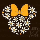 Chamomile flowers Mouse Head SVG - Daisies Decor svg cut files for cricut & eps, ai, png, pdf printable. Vector graphics DIGITAL DOWNLOAD!!!