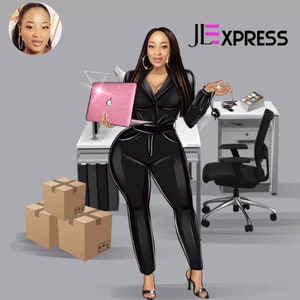 JE EXPRESS delivery logo graphic with courier-themed branding