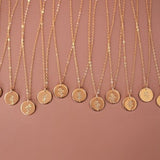 Birth Flower Necklace ¥ Gold, Silver or Rose Gold - Floral Pendant - Gift for Mom - Mothers Day Gift - Birthday Gift for Her - Push Present