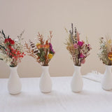 Mini dry flower bouquet/moustail green | terracotta | small bottle decoration | table decoration | tray gifts | brochures