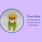 DIGITAL PDF crochet PATTERN Flower Baby