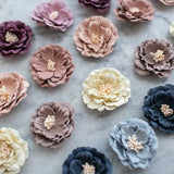 Artificial Flower with Stamen | Felt Flower | Small Artificial Paper 3D Flower | Floral DIY Craft Supply